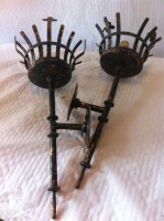 Pareja de Antorchas de Hierro